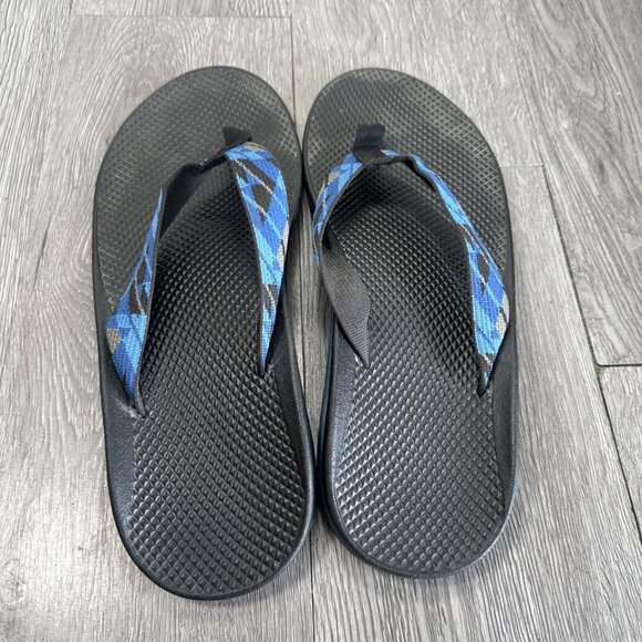 Chaco Chillos Grateful Dead Steal Your Face Mens Sz 12 Black Blue Flip Flops main image 4